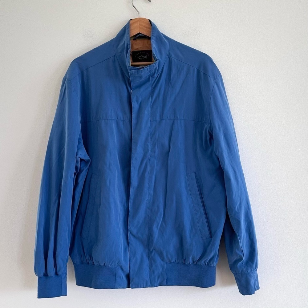 Paul & Shark blue bomber yacht jacket striped lining made in Italy medium